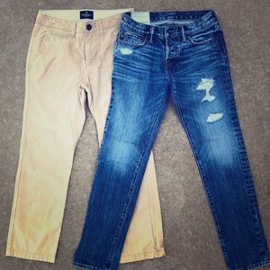 Abercrombie and Fitch Khaki and Denim Jean Bundle
